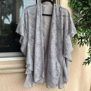 Crochet Lace Kimono Coverup
